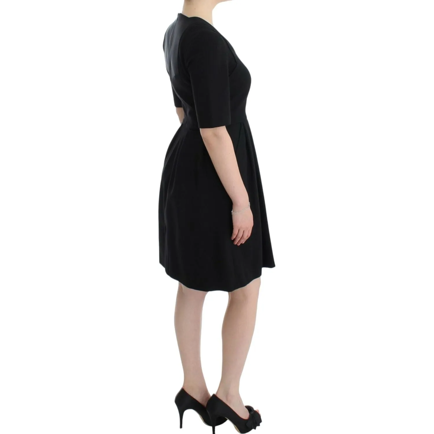 CO|TE Elegant Black Short Sleeve Venus Dress