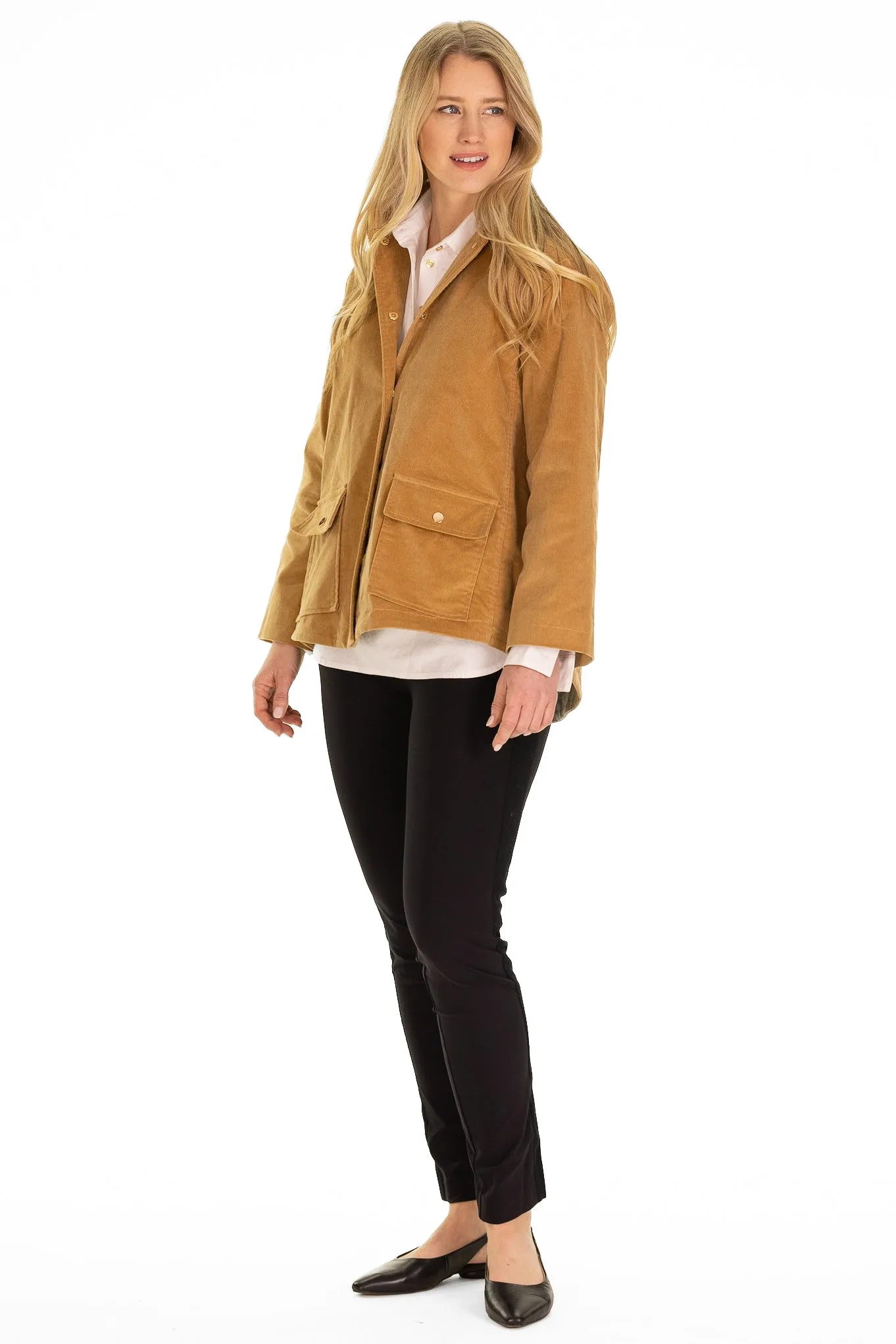 Courtney Jacket in Camel Corduroy