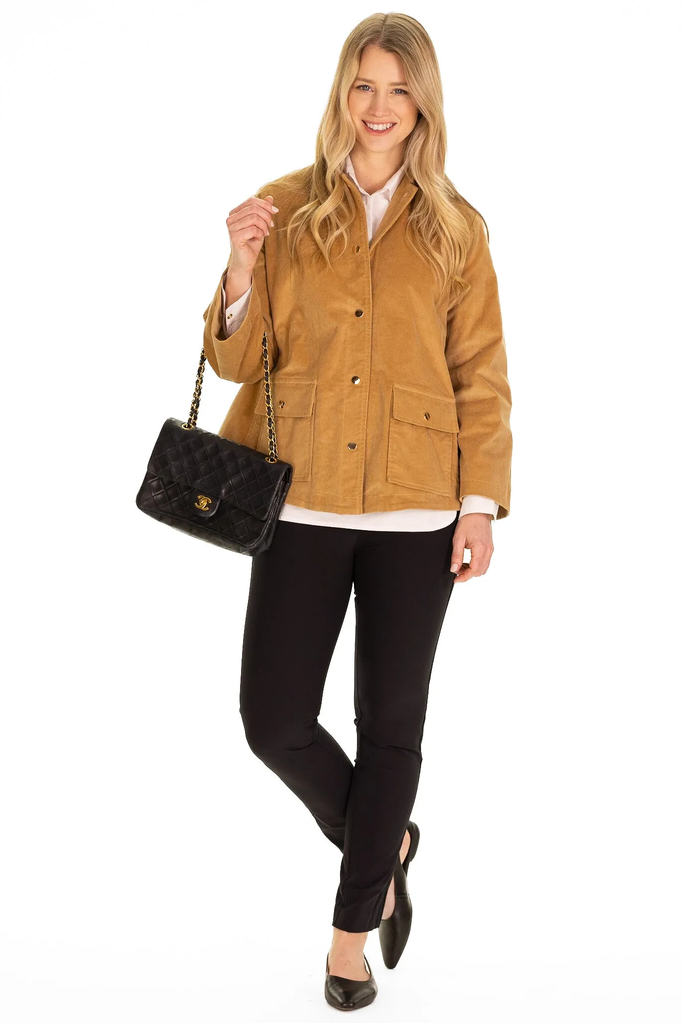 Courtney Jacket in Camel Corduroy