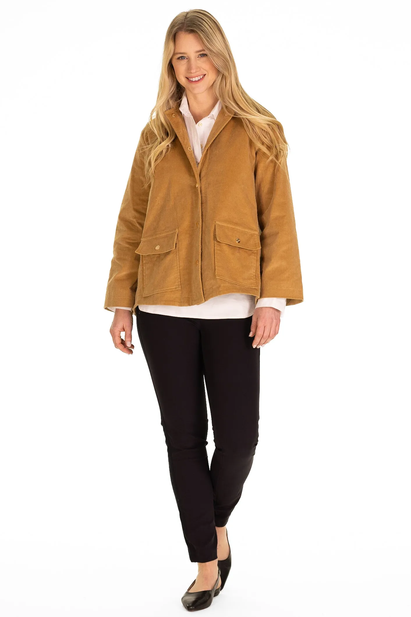 Courtney Jacket in Camel Corduroy