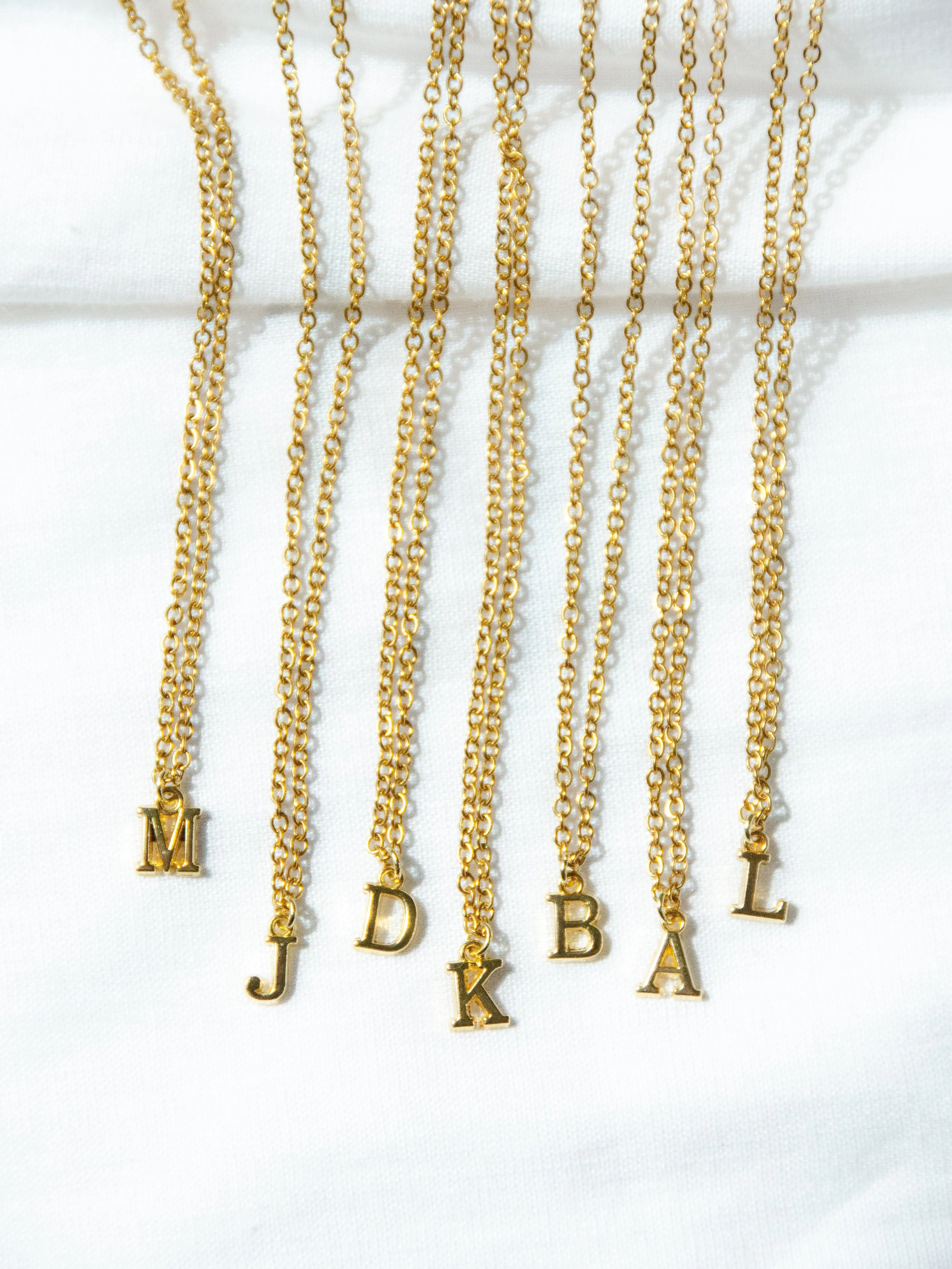 Custom Mom 14K Gold Initial Necklace Gift