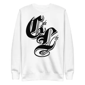 Cycle Life Initial White | unisex fleece pullover