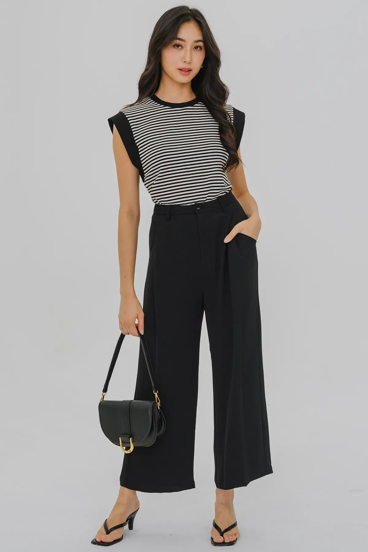 Dale Relaxed Tailored Pants (Black)