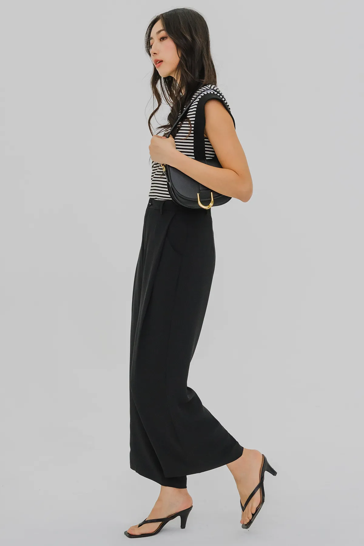 Dale Relaxed Tailored Pants (Black)