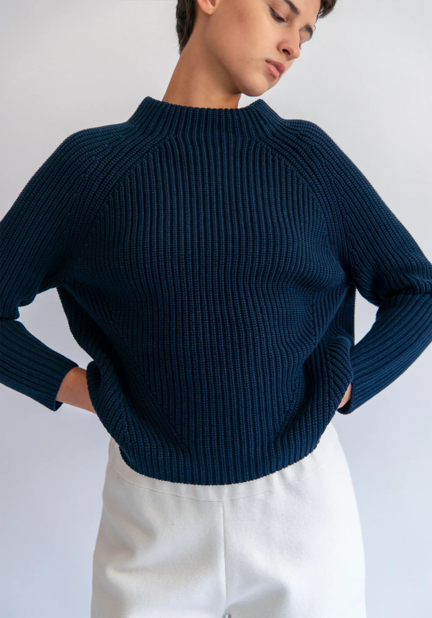 Daphne Solid Cotton Sweater