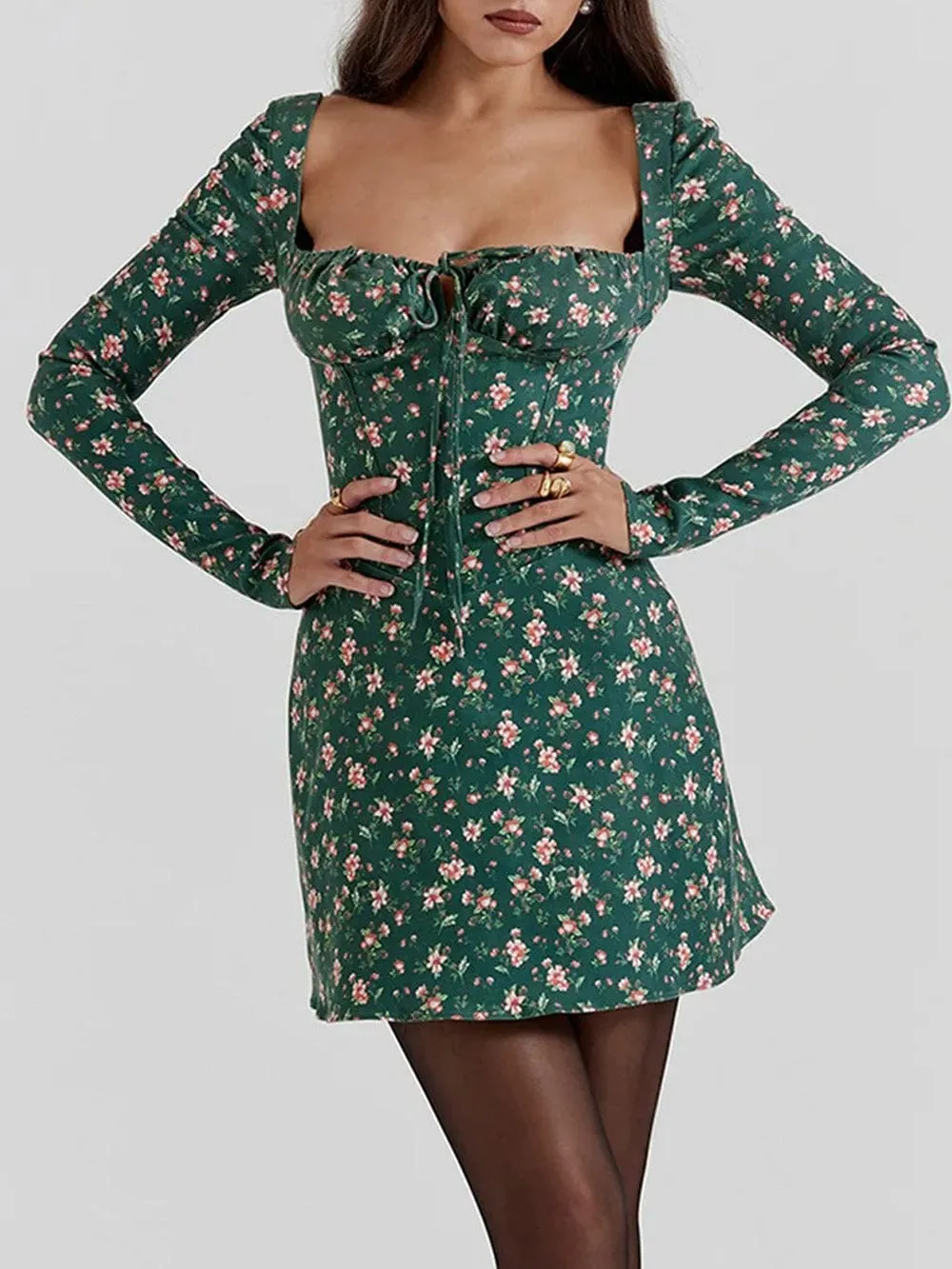 Darcie Flower Waist Midi Dress