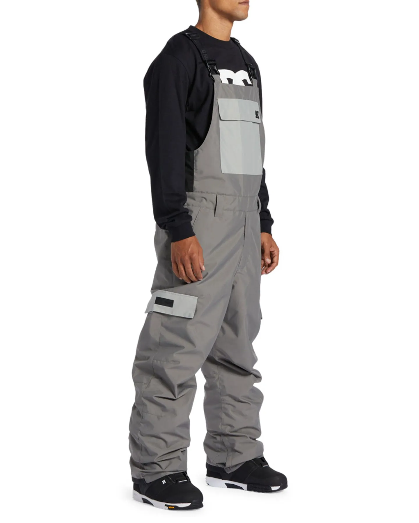 DC Docile Technical Snow Bib Pants - Pewter