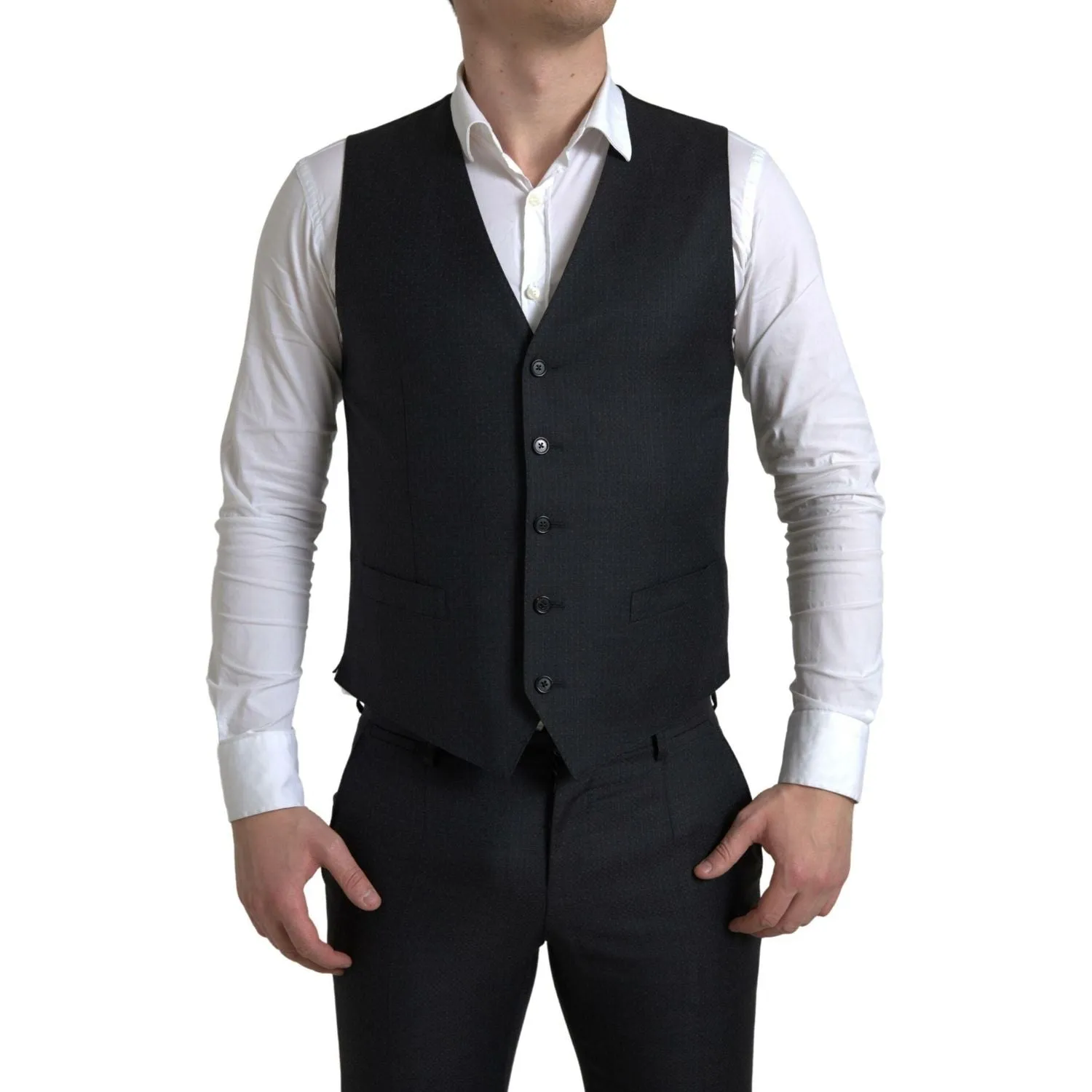 Dolce & Gabbana Elegant Black Martini Slim Fit 3-Piece Suit