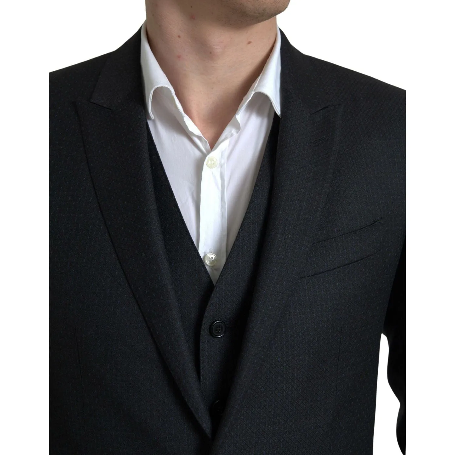 Dolce & Gabbana Elegant Black Martini Slim Fit 3-Piece Suit