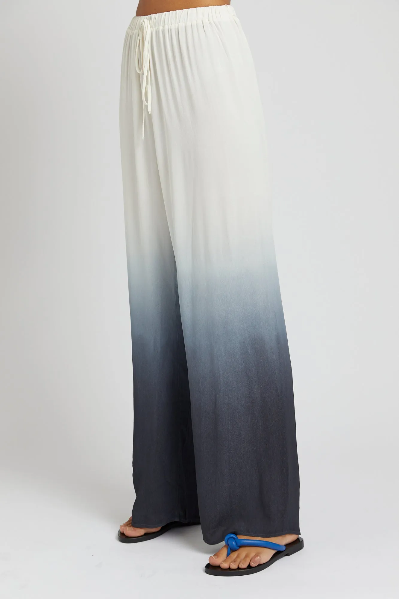 Elastic Waist Drawstring Pant - Charcoal Fade