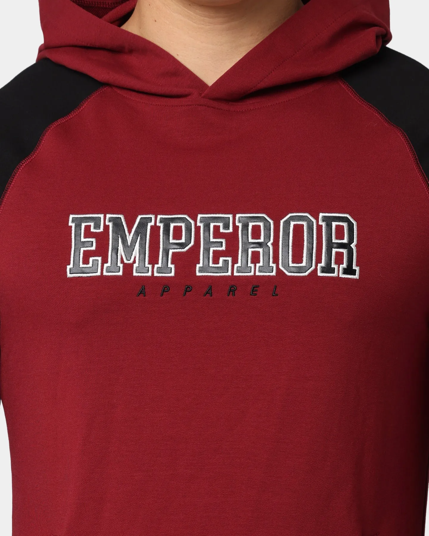 Emperor Apparel Athletic Hoodie Burgundy/Black