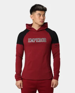 Emperor Apparel Athletic Hoodie Burgundy/Black