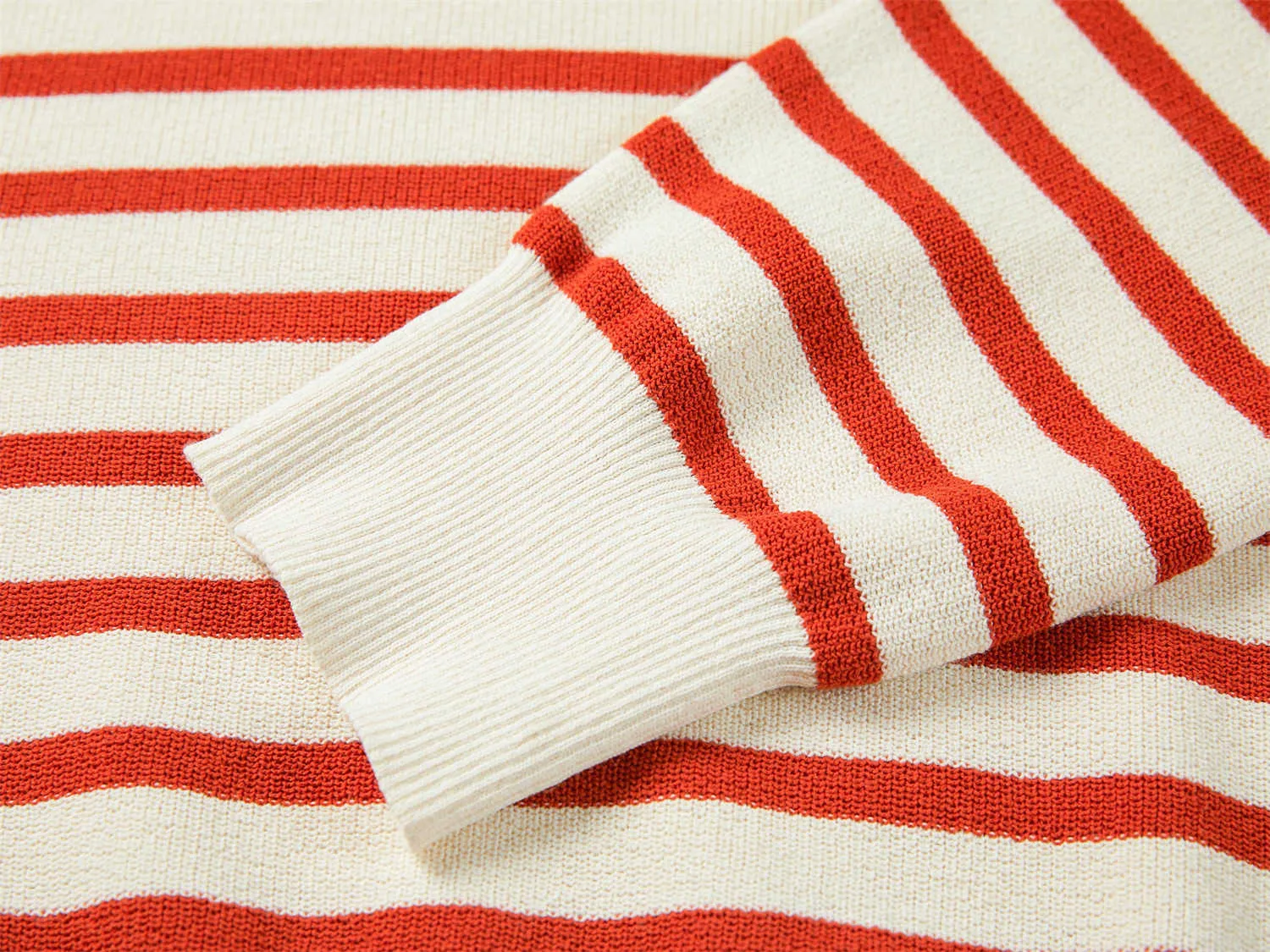 EP YAYING Vintage Striped Knit Sweater