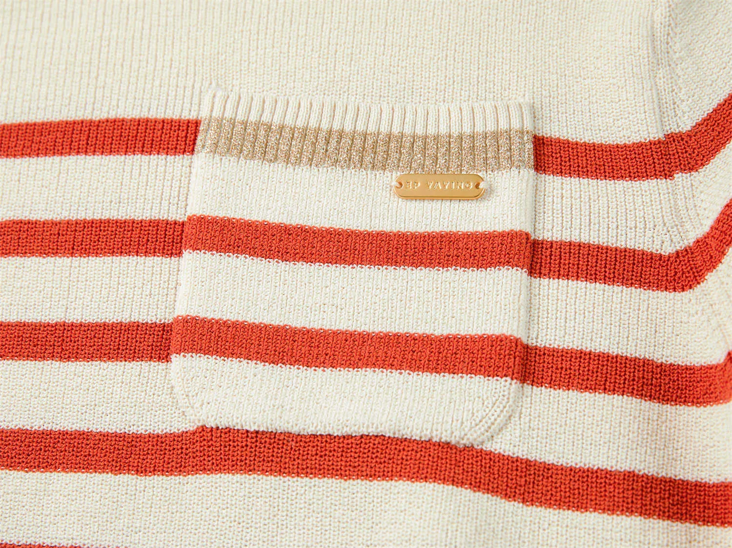 EP YAYING Vintage Striped Knit Sweater