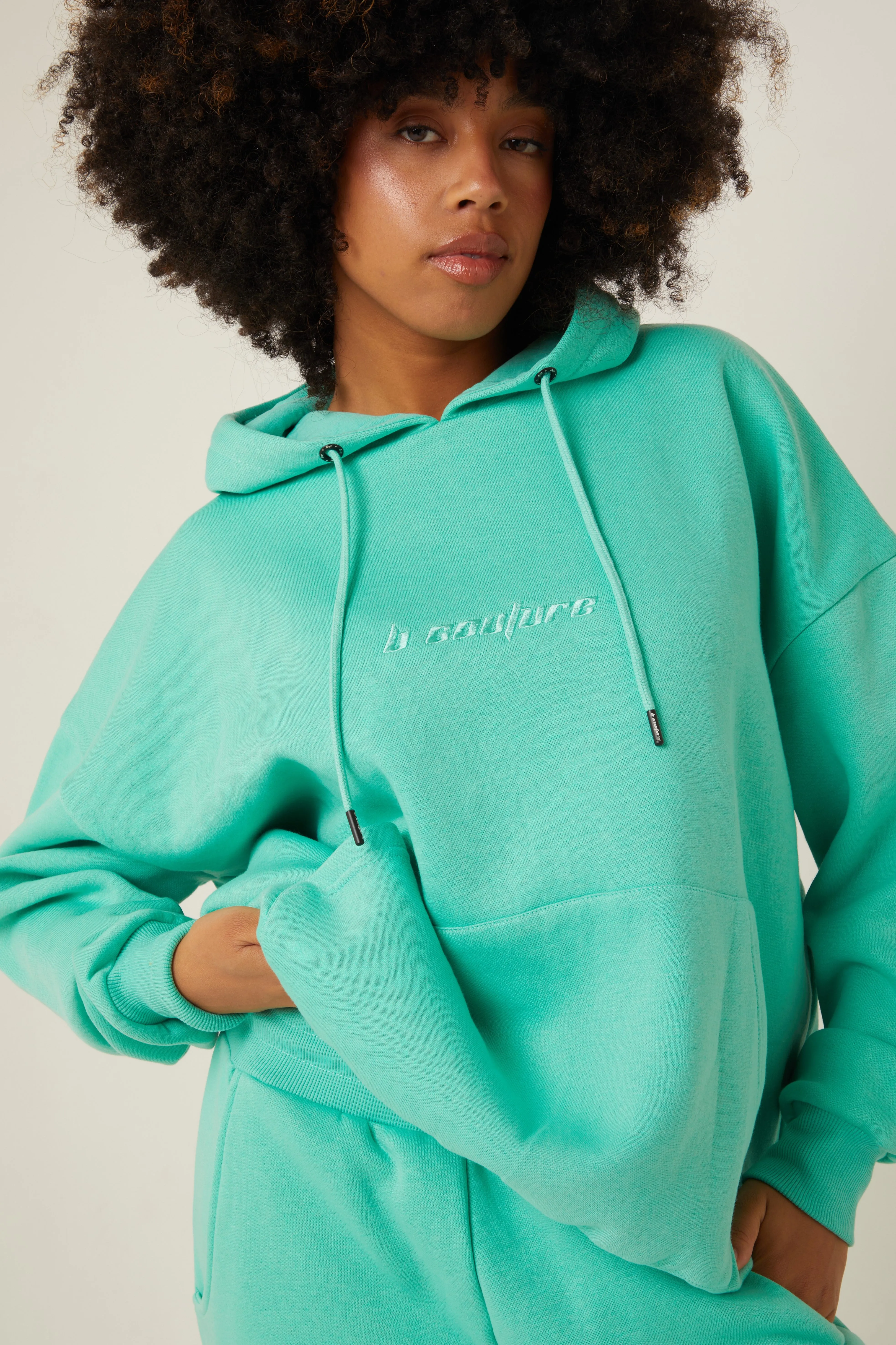 Essential Oversized Fleece Tracksuit - Aqua