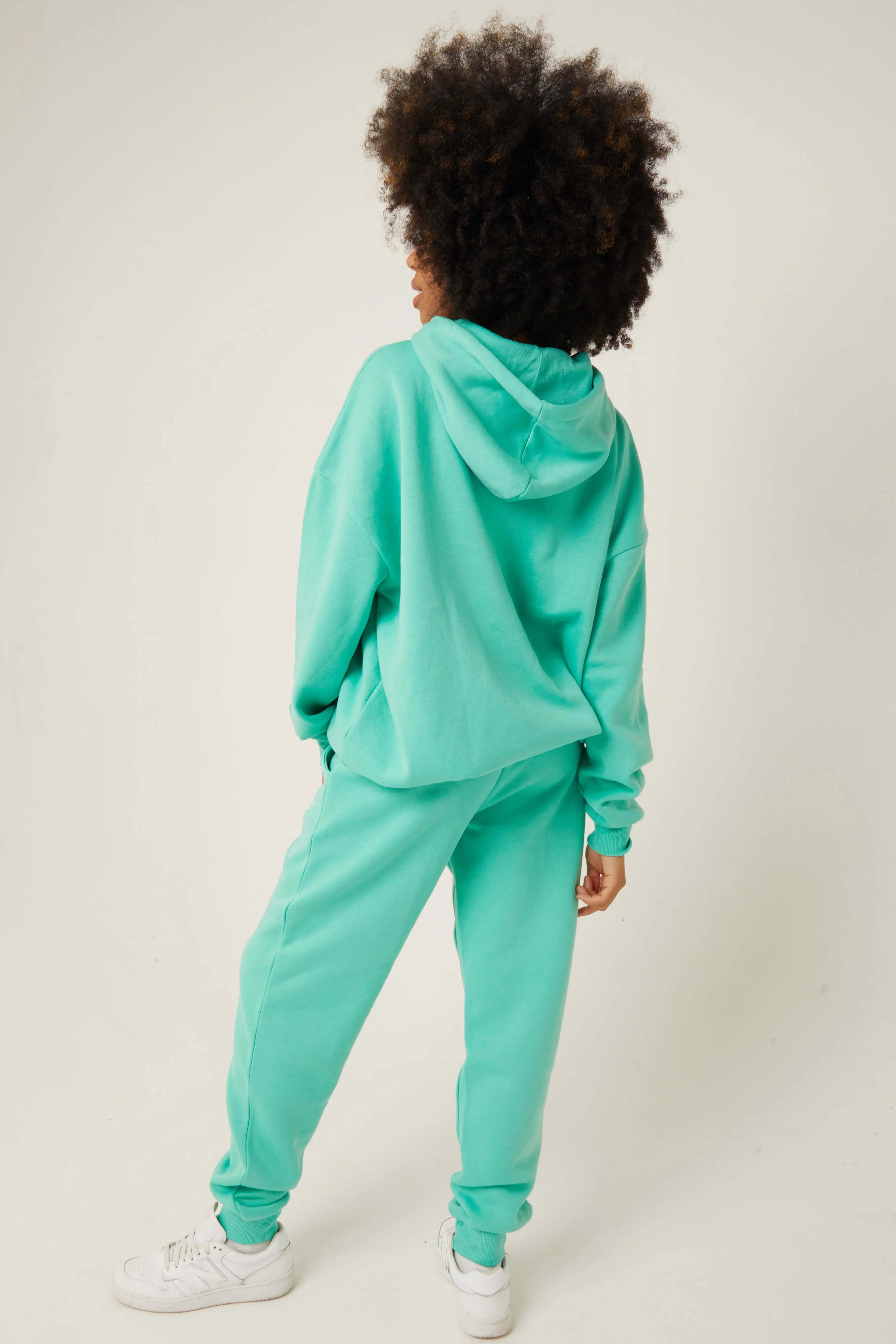 Essential Oversized Fleece Tracksuit - Aqua