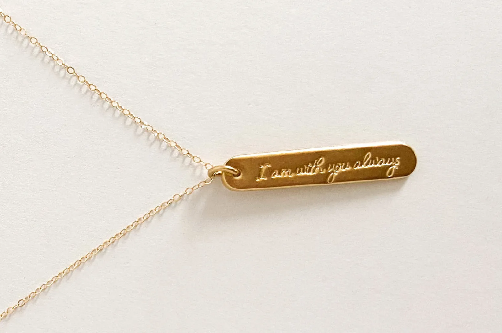 Esther Script Necklace