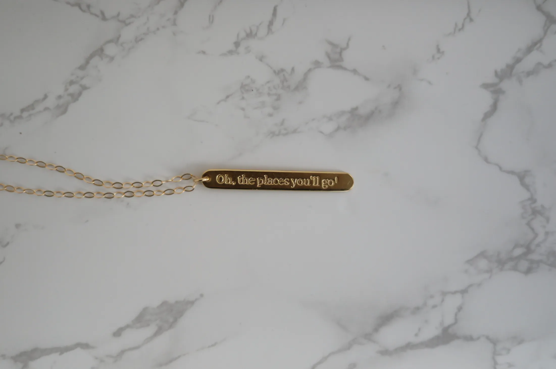 Esther Script Necklace