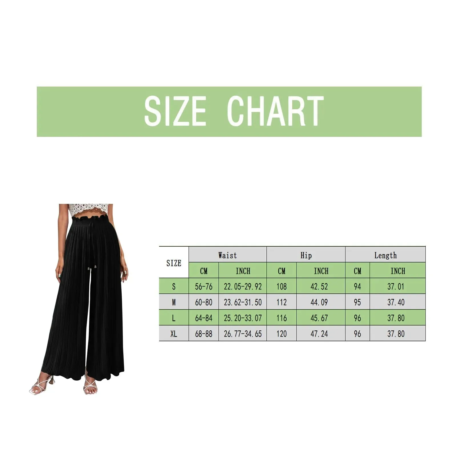 Fashion Pleat Wide Palazzo Casual High Waisted Loungewear Pant Smocked Pleated Loose Fit Trousers Women's Pants