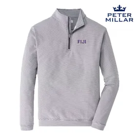 FIJI Peter Millar Mini Stripe Stretch Quarter Zip