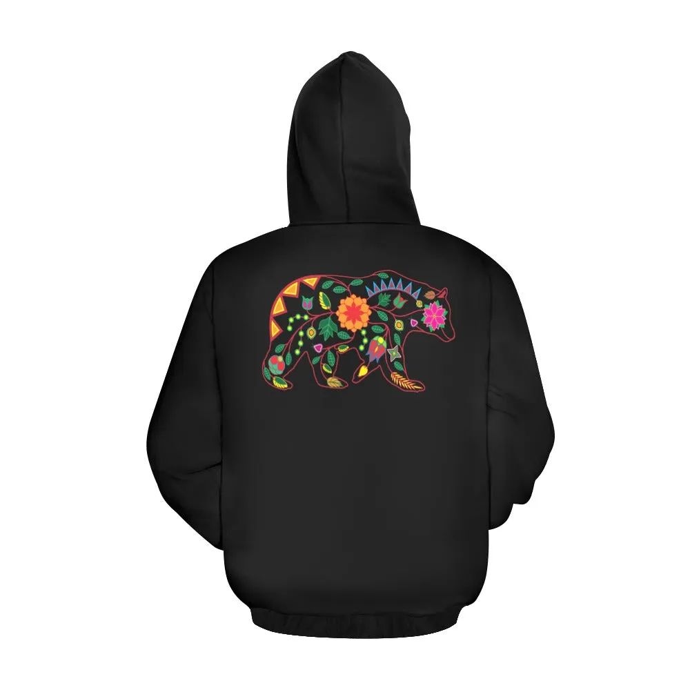 Floral Bear Hoodie for Men (USA Size)