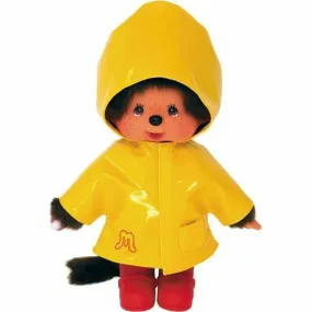 Fluffy toy Bandai Monchhichi Iconic Raincoat 20 cm Yellow