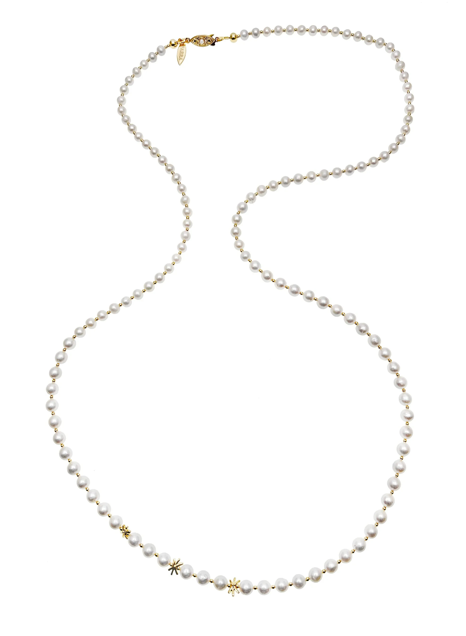 Freshwater Pearls Minimalist Long Necklace KN003