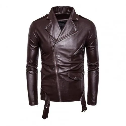 Funki Buys | Jackets | Men's Women's PU Leather Biker Jacket