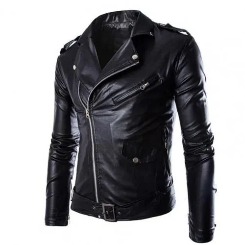 Funki Buys | Jackets | Men's Women's PU Leather Biker Jacket