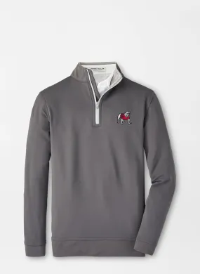 Georgia Standing Bulldog Perth Youth Performance Quarter-Zip by Peter Millar