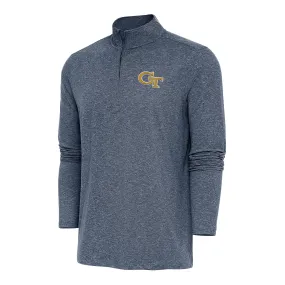 Georgia Tech Yellow Jackets Hunk 1/4 Zip  Heather Navy Pullover Jacket