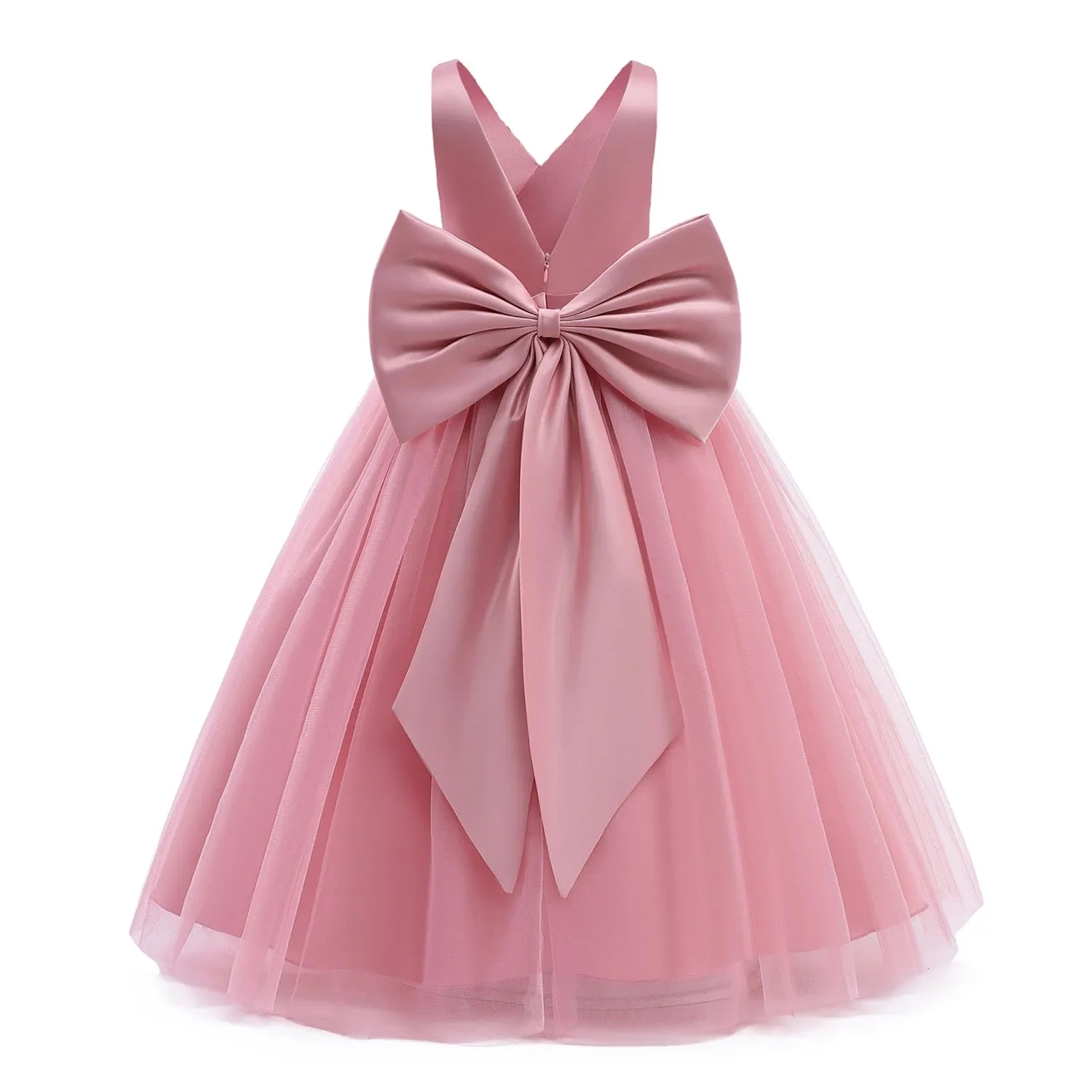 Girls Princess Party Dress Elegant Wedding Pageant Flower Girl Gown