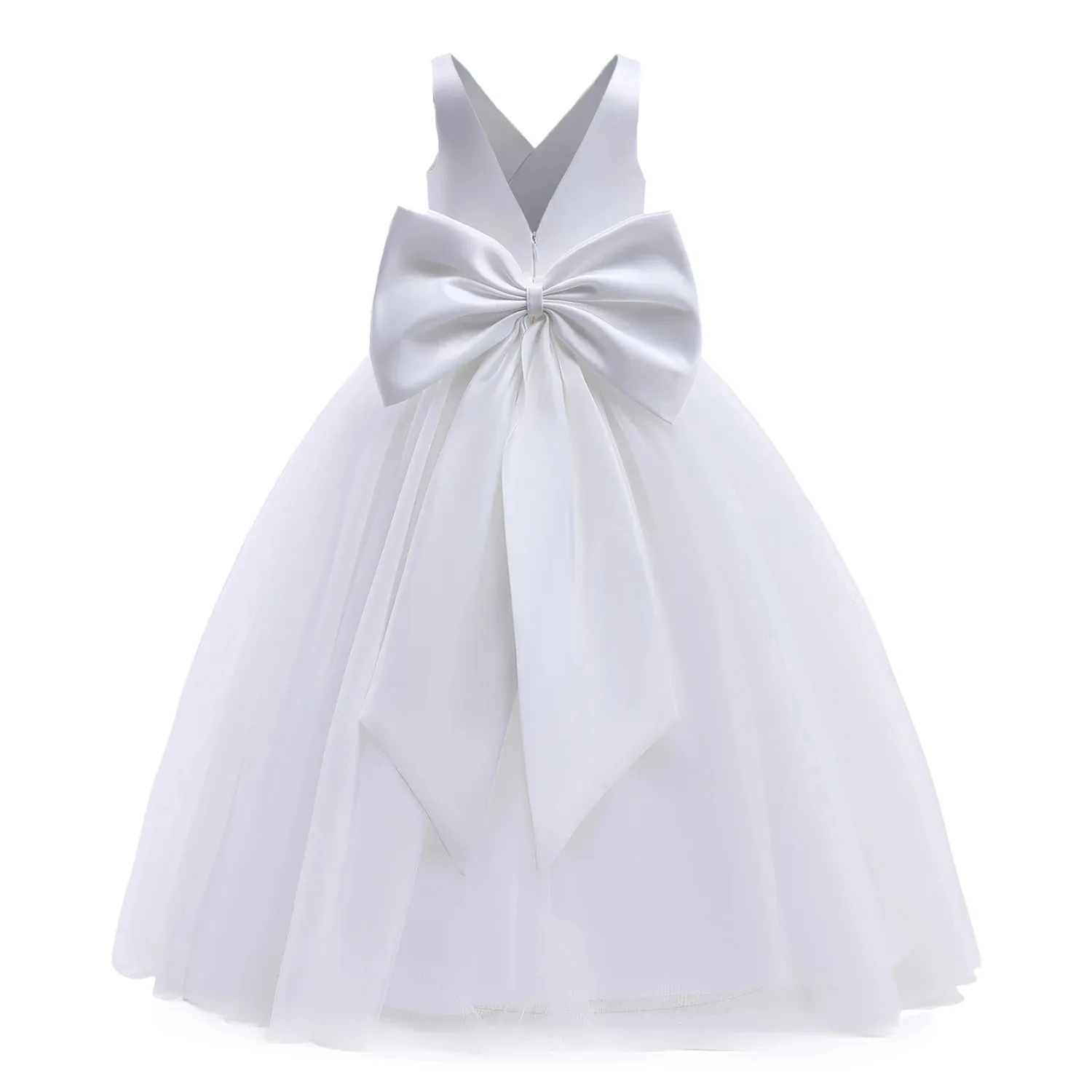 Girls Princess Party Dress Elegant Wedding Pageant Flower Girl Gown