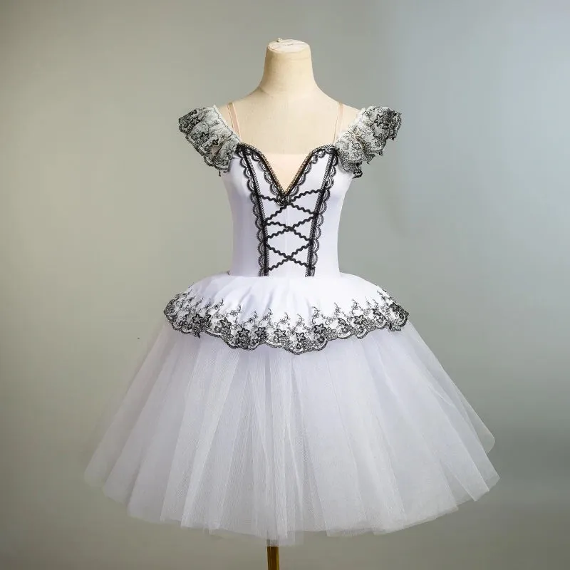 Girls Professional Ballet Tulle Long Ballet Dance Dress