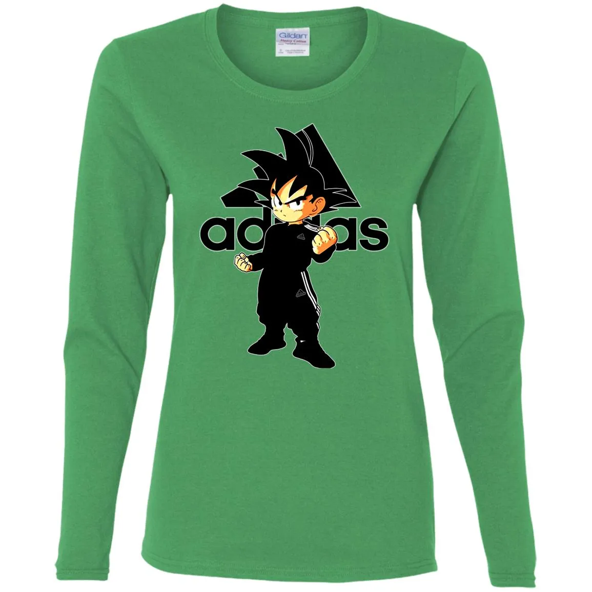 Goku Adidas Black T-shirt Women Long Sleeve Shirt