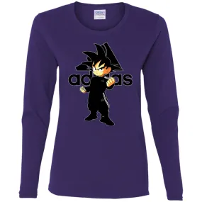 Goku Adidas Black T-shirt Women Long Sleeve Shirt