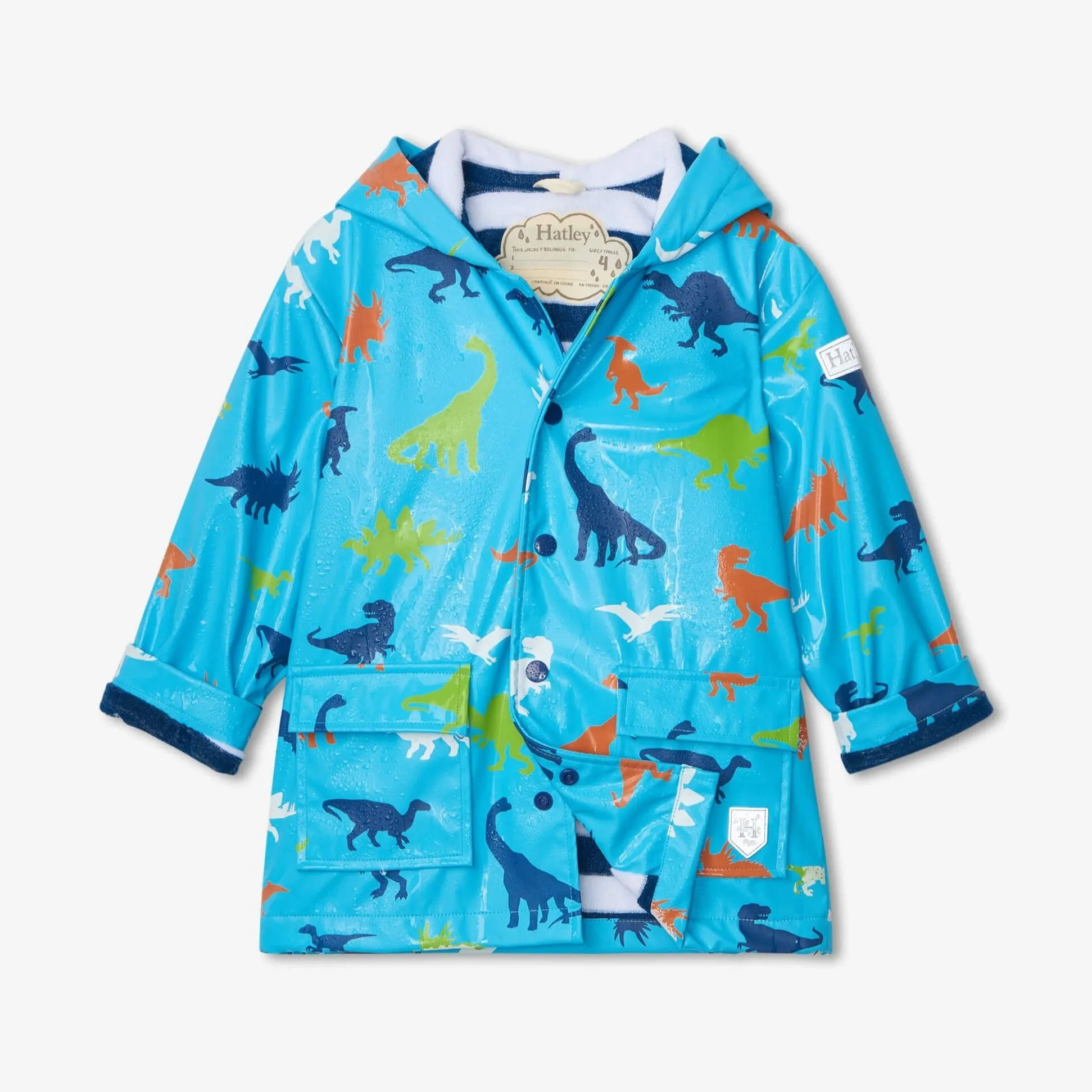 Hatley Prehistoric Dinos Colour Changing Raincoat