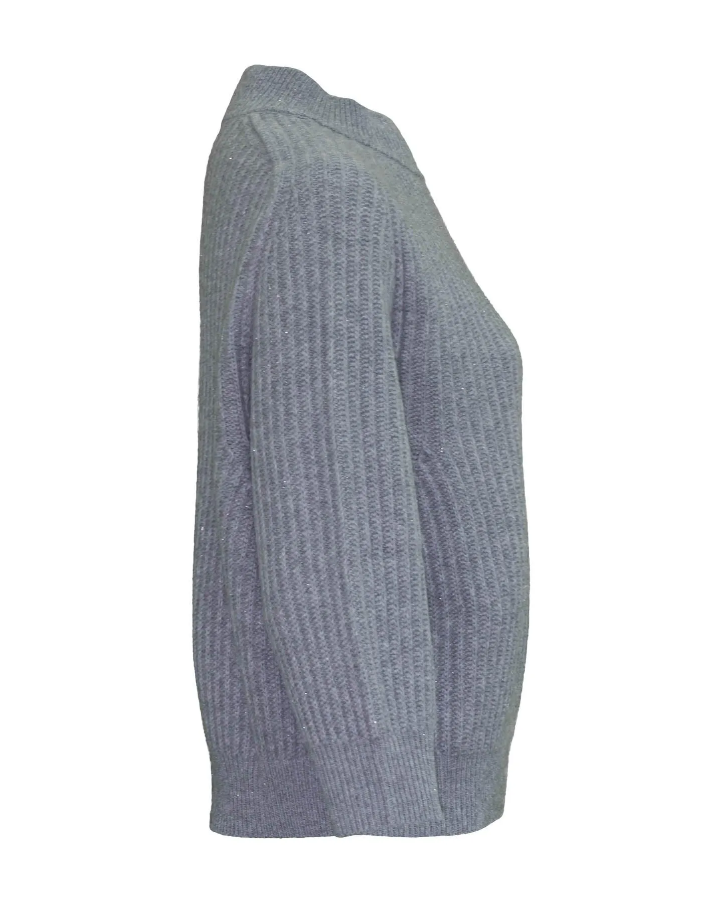 High Neck Wool Blend Pullover