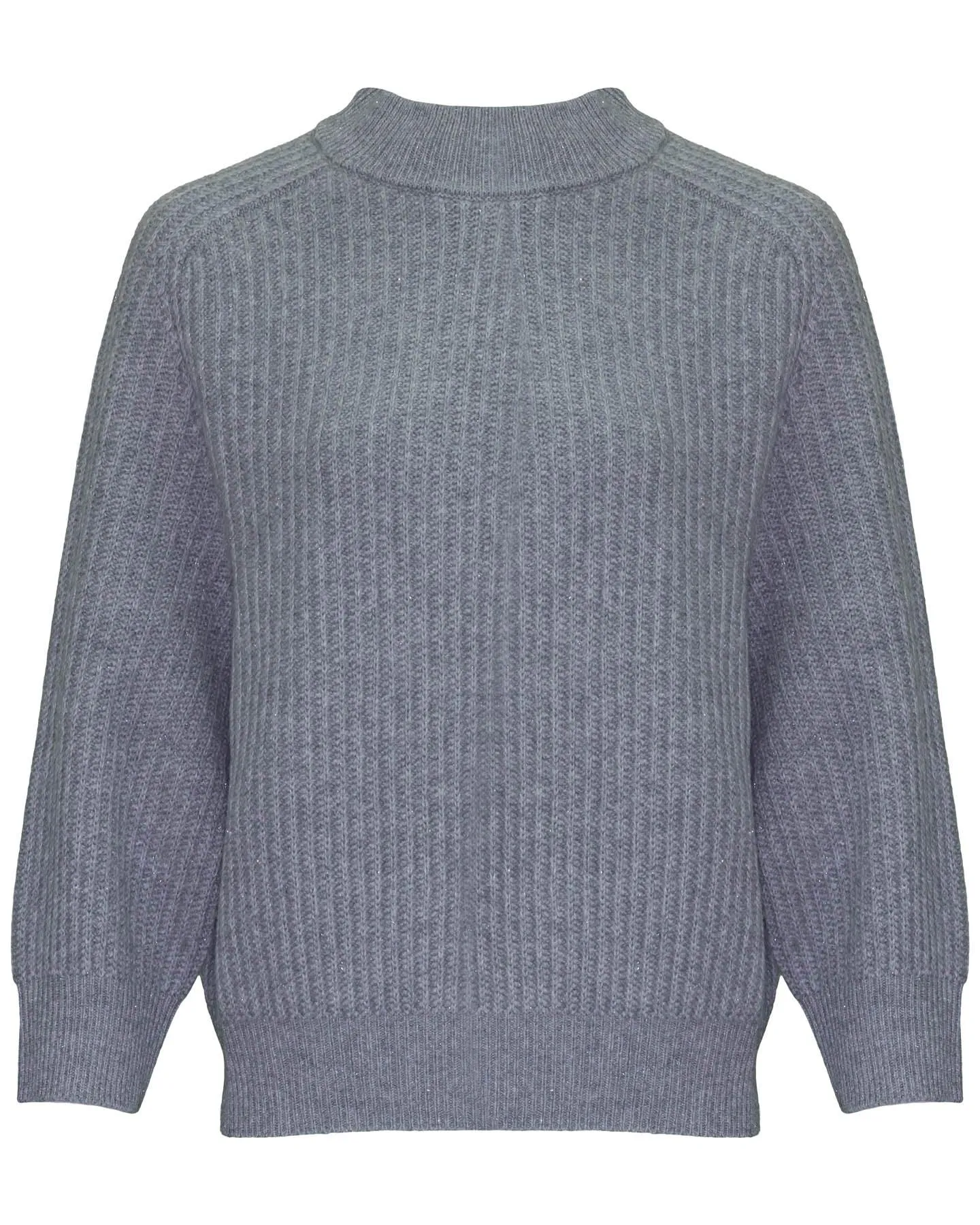 High Neck Wool Blend Pullover