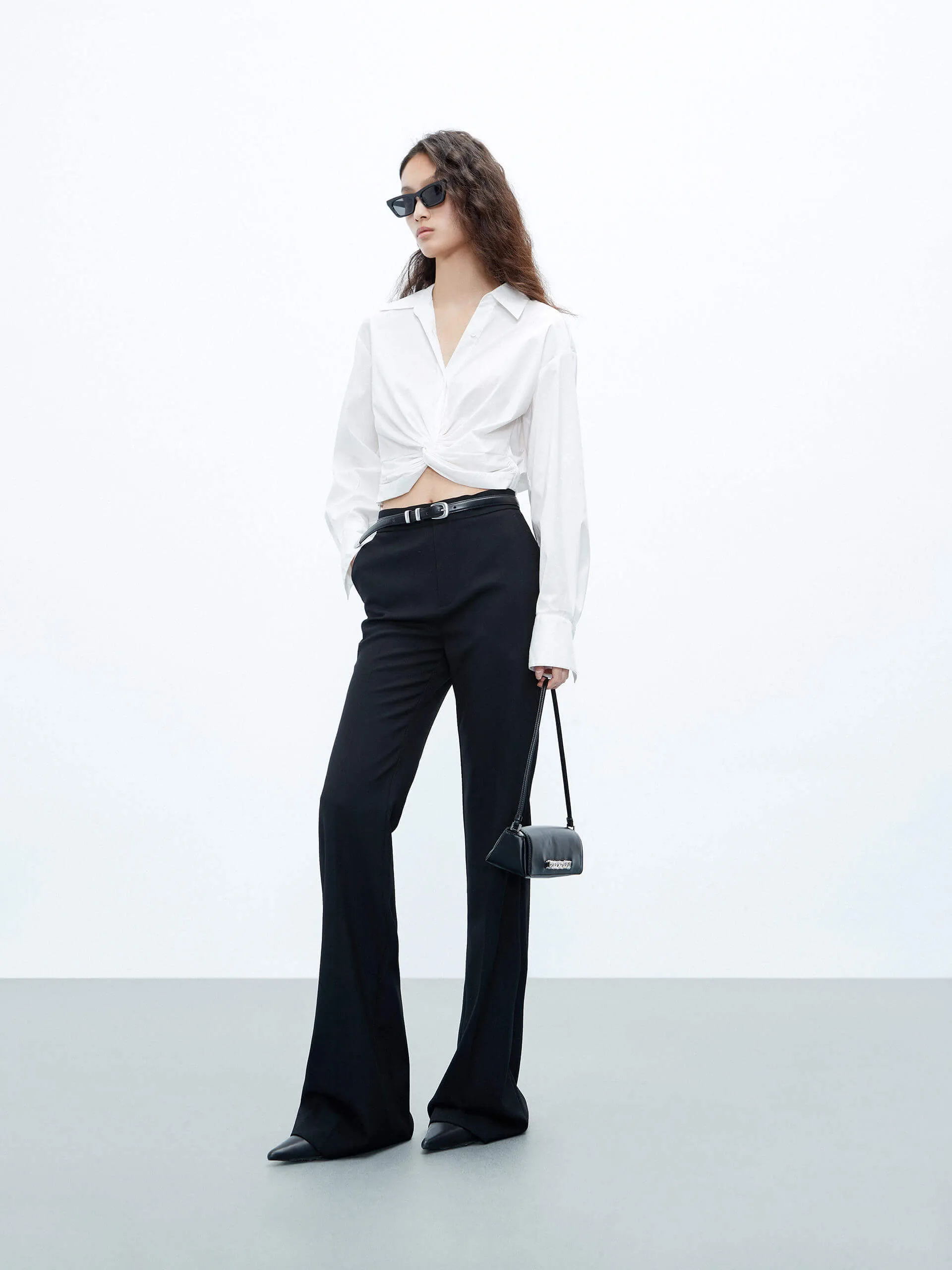 High Waist Tailored Pants