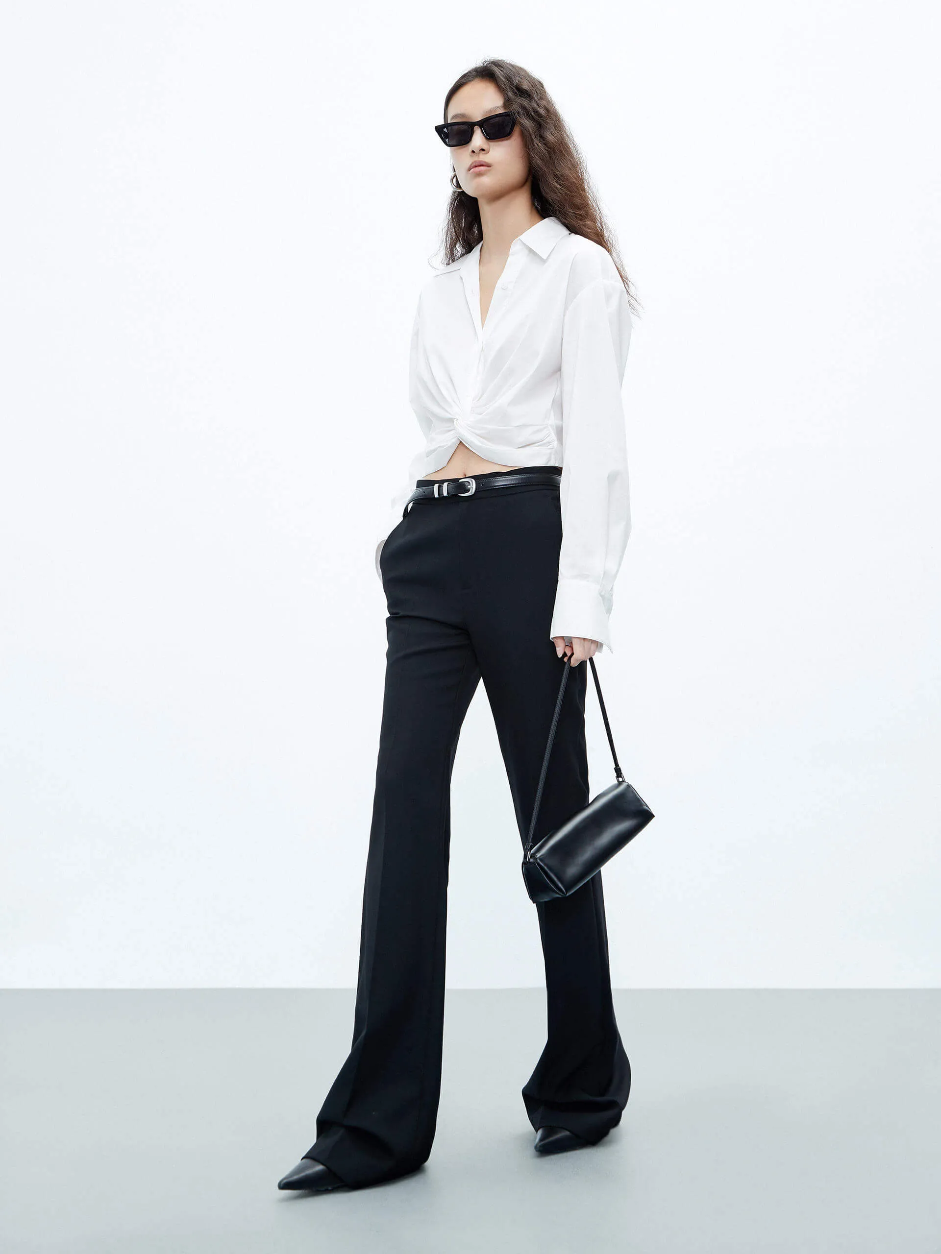 High Waist Tailored Pants