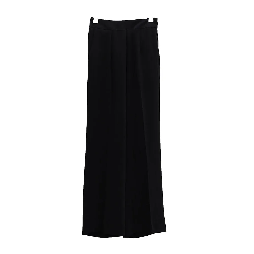 High Waisted Wide Leg Tailored Pants OA28