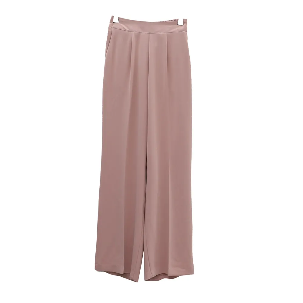 High Waisted Wide Leg Tailored Pants OA28