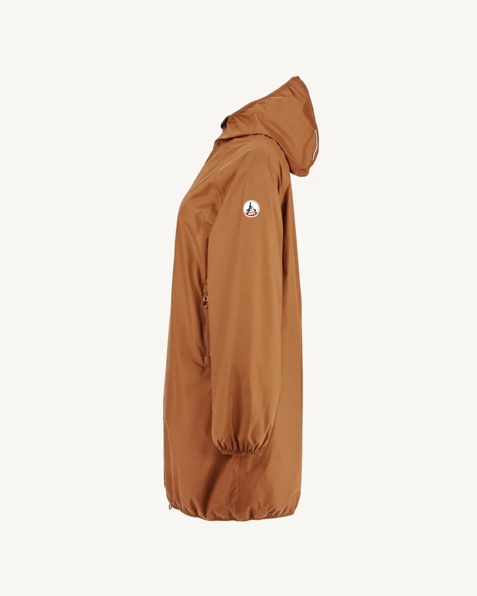 Imperméable long à capuche paquetable Caramel Copenhagen