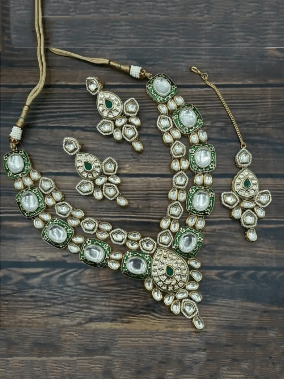 Intiricate Meena Kundan Set