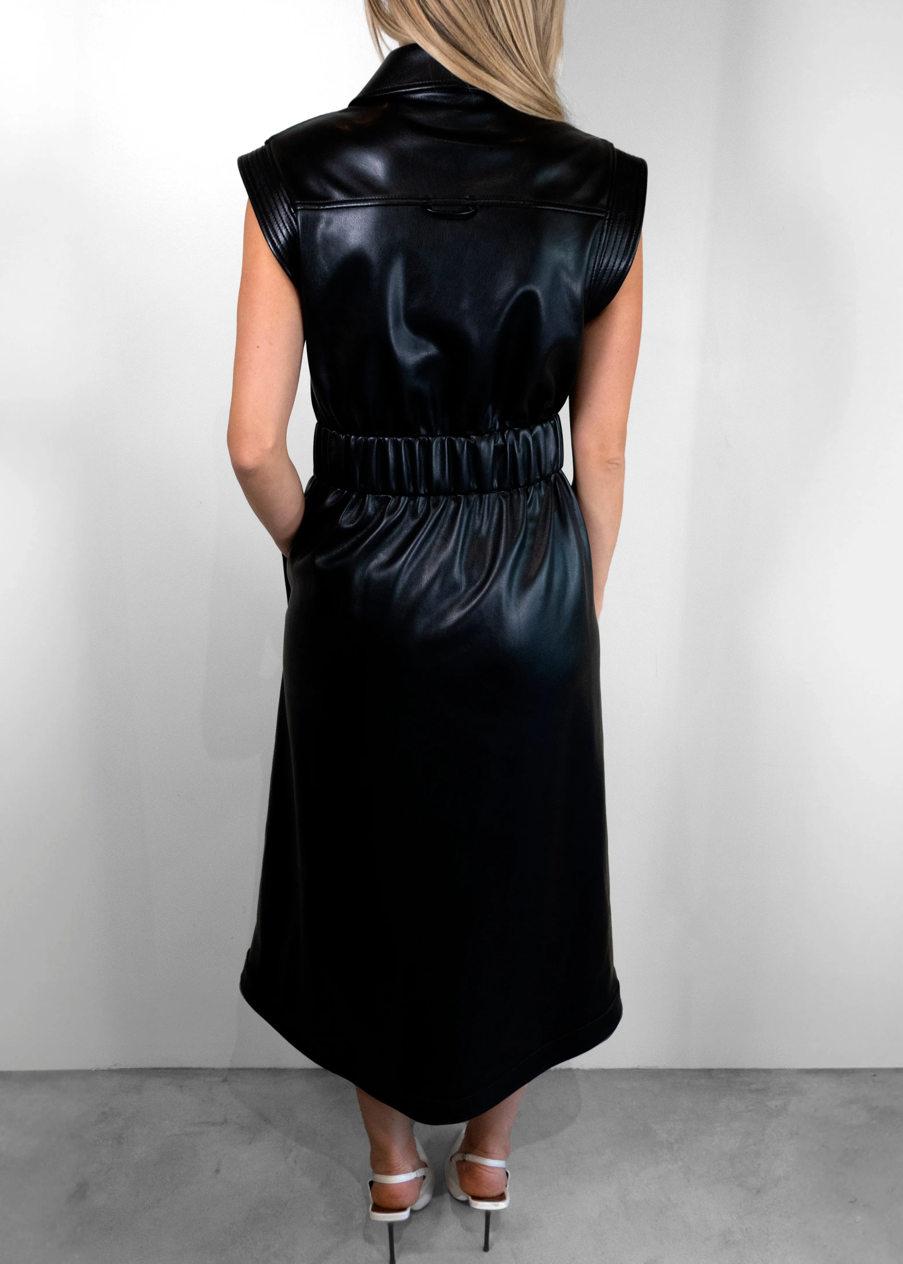 Jonathan Simkhai Vegan Leather Long Dress