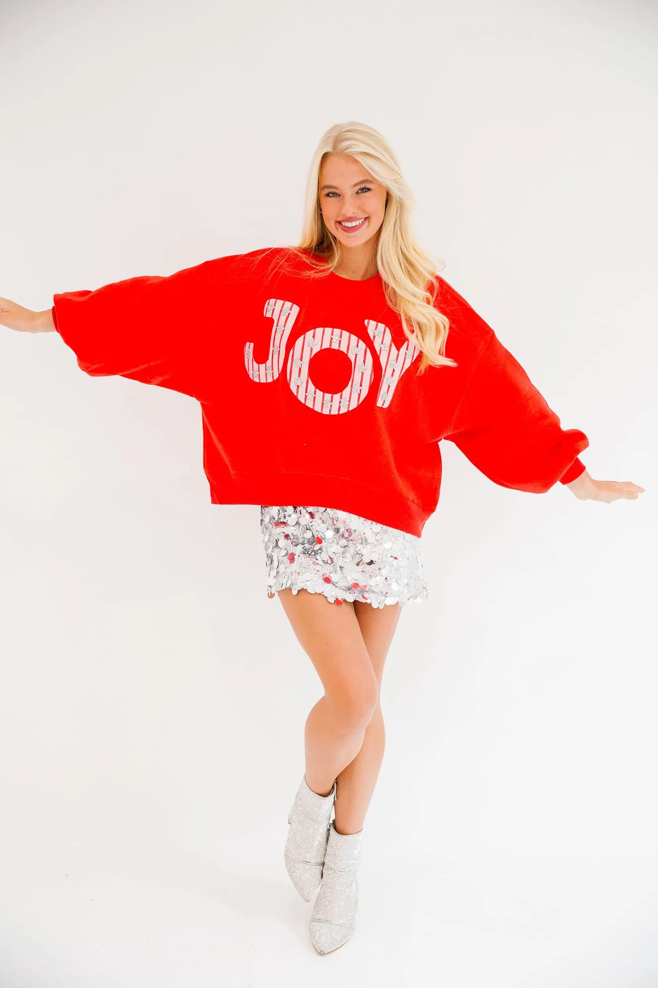 JOY RED PULLOVER