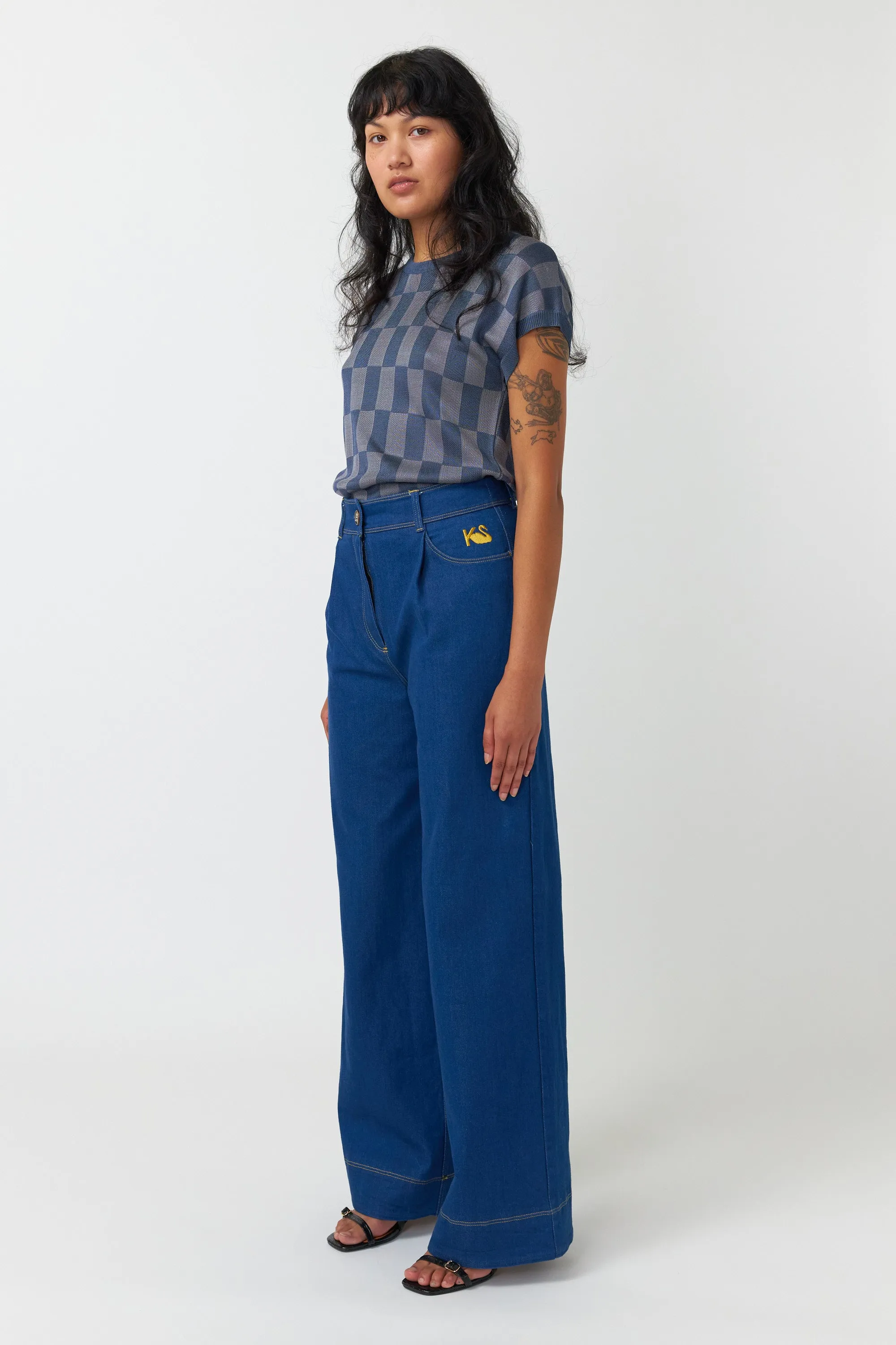 Kate Sylvester Steinem Trouser - Indigo Denim