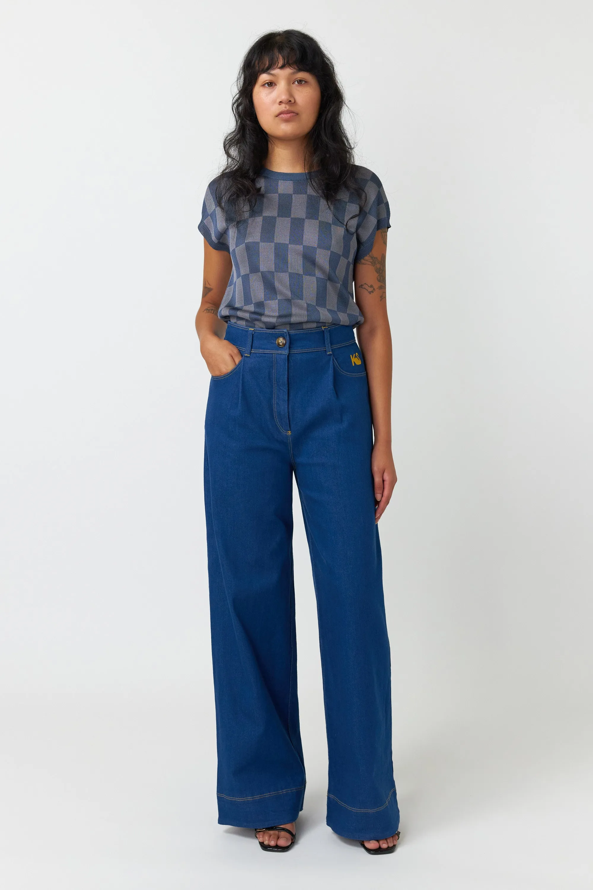 Kate Sylvester Steinem Trouser - Indigo Denim