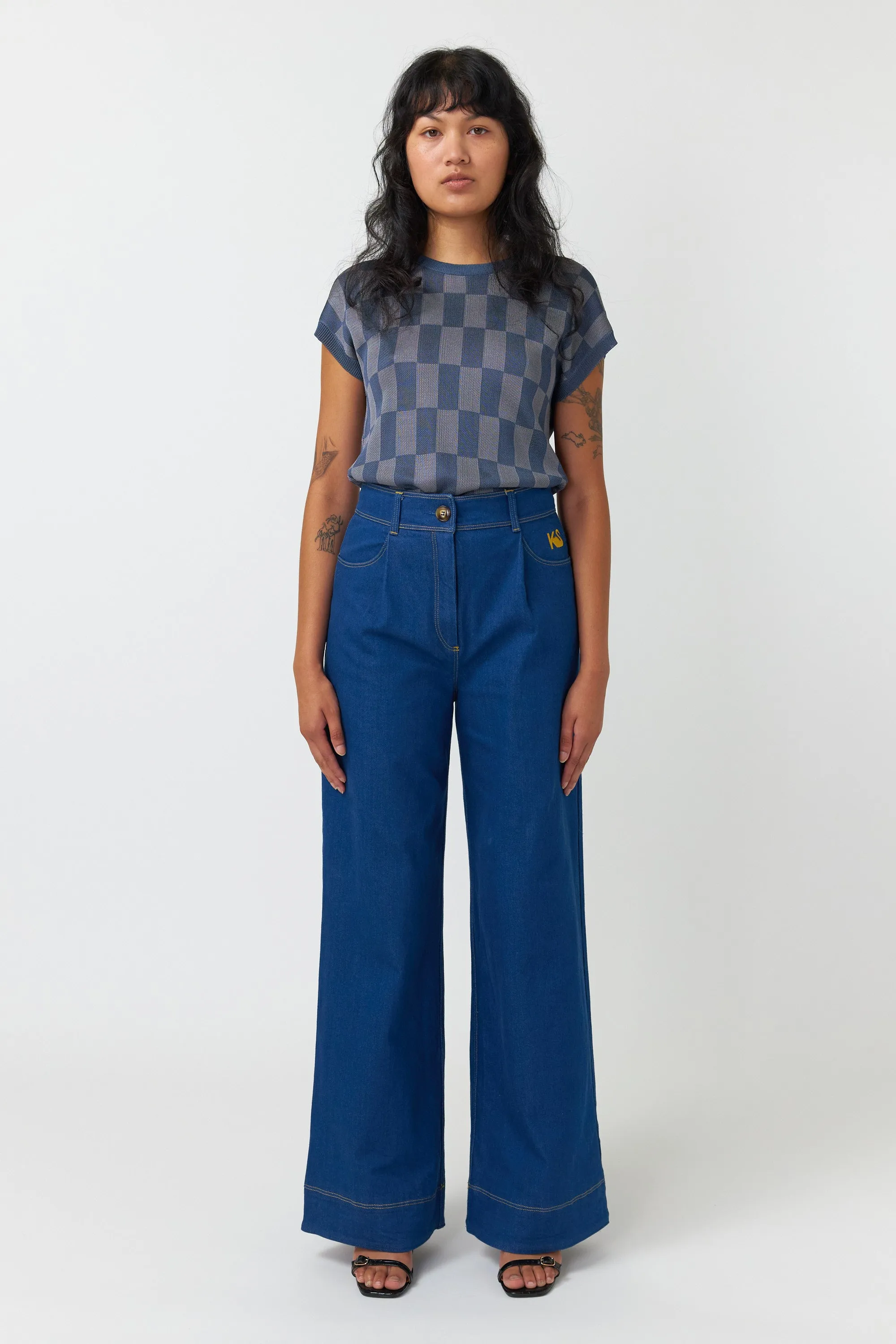 Kate Sylvester Steinem Trouser - Indigo Denim